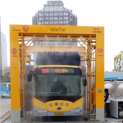 দুই পাশের ব্রাশ 14kw চ্যানেল টাইপ স্বয়ংক্রিয় বাস ওয়াশিং মেশিন গভীর পরিষ্কারের জন্য