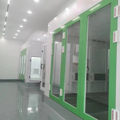 50mm ওয়াল কার পেইন্ট বেকিং ওভেন 15KW উচ্চ গতির জন্য গাড়ী স্প্রে বুথ