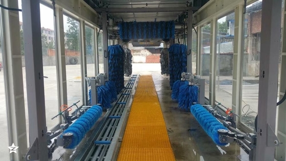 AC380V স্বয়ংক্রিয় অটো ওয়াশ টানেল মেশিন উচ্চ বায়ু প্রবাহ হার সঙ্গে 0.9Mpa বায়ু চাপ
