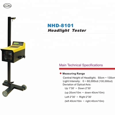 অটোমোটিভ এবং মোটরসাইকেলের জন্য AC220V NHD-8101 হেডলাইট টেস্টিং মেশিন