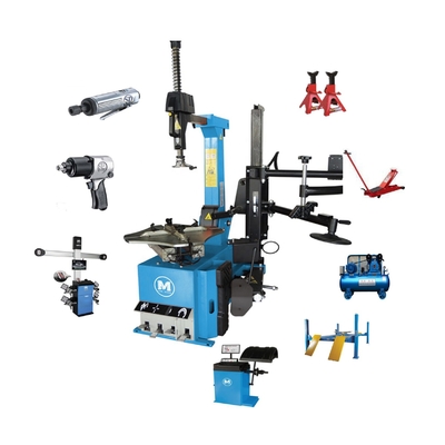W-1.0/8 টায়ার ওয়ার্কশপ সরঞ্জাম 10HP এয়ার কম্প্রেসার এবং 12T স্ট্যান্ড জ্যাক সঙ্গে