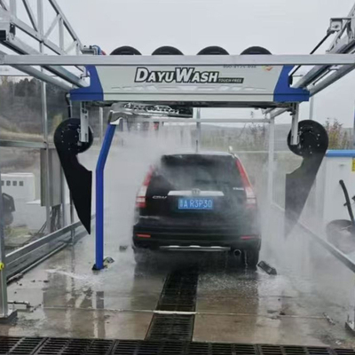 একটি বাহুবিহীন টাচলেস কার ওয়াশ সরঞ্জাম, ৬টি ড্রায়ার এবং ৮ মিটার x ৫ মিমি রেল সাইজের টাচ ফ্রি স্বয়ংক্রিয় কার ওয়াশ জল পুনরুদ্ধার ব্যবস্থা