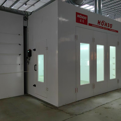 দূষণ নিয়ন্ত্রণ স্বয়ংক্রিয় গাড়ি পেইন্টিং মেশিন সিই অনুমোদিত কার স্প্রে বুথ ইউরোপীয় টাইপ ফ্যান সহ