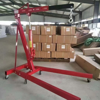 বায়ুসংক্রান্ত ভাঁজযোগ্য দোকান ক্রেন ইঞ্জিন ক্রেন 2t