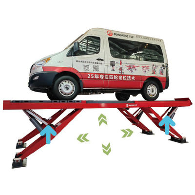 Y আকৃতির উল্লম্ব উত্থান কাঁচি গাড়ি লিফট জন্য চাকা সারিবদ্ধতা লিফট ভারী দায়িত্ব 11 সিলিন্ডার উত্তোলন ক্ষমতা 5500kgs
