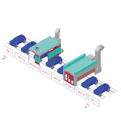 গাড়ি পেইন্ট স্প্রে রুম বেকিং অটো প্রস্তুতি রুম পেইন্টিং লাইন