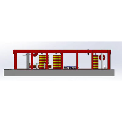 ফ্ল্যাটবেড কেবল চেইন স্বয়ংক্রিয় কার ওয়াশ সরঞ্জাম ১৪টি ব্রাশ সহ স্বয়ংক্রিয় কার ওয়াশ মেশিন ৬টি ড্রায়ার সহ